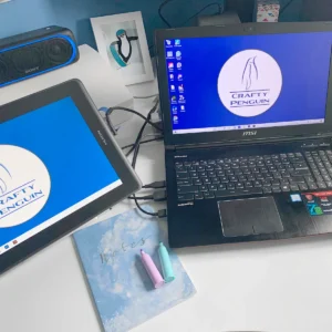 team-2 crafty penguin desk setup